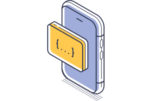 iOS and Android mobile app development graphic