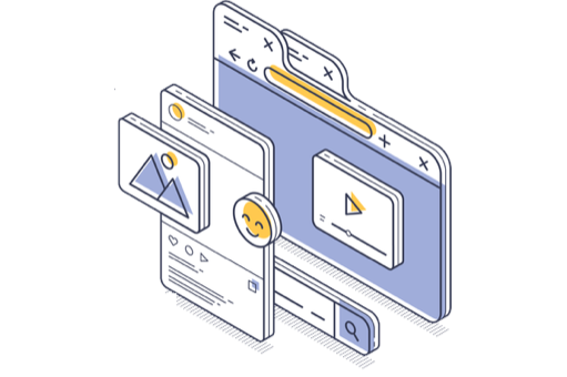 Custom software and API programming illustration