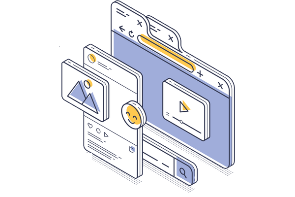Diagram of eCommerce, ERP, and WMS systems connected by middleware
