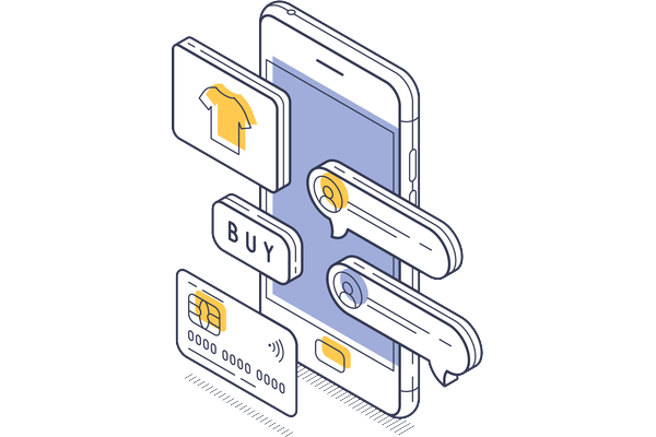 Magento 2 eCommerce storefront development illustration
